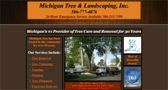 Desktop Screenshot of michigantreeinc.com